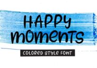 Happy Moments Font - Featured Image