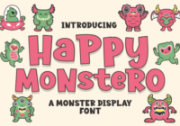 Happy Monstero Font - Featured Image