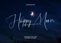 Happy Moon Font - Featured Image