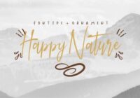 Happy Nature Font - Featured Image