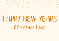 Happy New Years Font - Featured Image