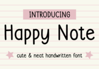 Happy Note Font - Featured Image