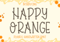 Happy Orange Font - Featured Image