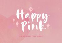 Happy Pink Font - Featured Image