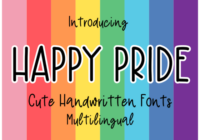 Happy Pride Font - Featured Image