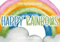 Happy Rainbows Font - Featured Image
