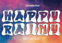 Happy Rainy Font - Featured Image