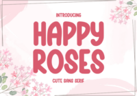 Happy Roses Font - Featured Image