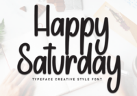 Happy Saturday Font Font - Featured Image