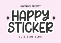 Happy Sticker Font - Featured Image