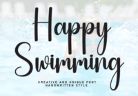 Happy Swimming Font - Featured Image