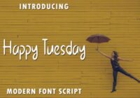 Happy Tuesday Font - Featured Image