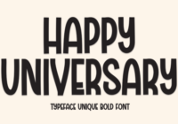 Happy Universary Font - Featured Image