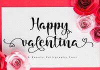 Happy Valentina Font - Featured Image