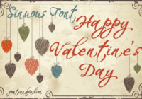 Happy Valentine's Day Font - Featured Image