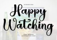 Happy Watching Font - Featured Image