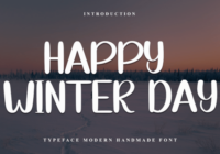 Happy Winter Day Font - Featured Image
