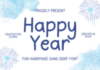 Happy Year Font - Featured Image