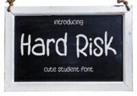 Hard Risk Font - Featured Image