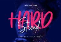 Hard Streed Font - Featured Image