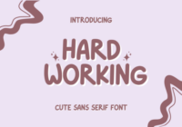 Hard Working Font - Featured Image