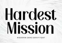 Hardest Mission Font - Featured Image