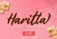 Haritta Script Font - Featured Image