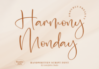 Harmony Monday Font - Featured Image