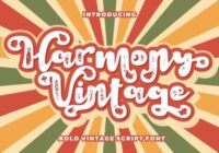 Harmony Vintage Font - Featured Image