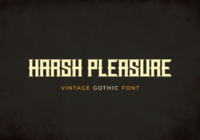 Harsh Pleasure Font - Featured Image