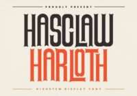 Hasclaw Harloth Font - Featured Image
