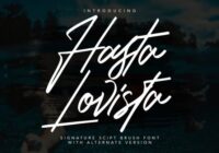 Hasta Lovista Font - Featured Image