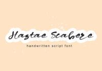 Hastae Scabere Font - Featured Image