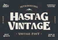 Hastag Vintage Font - Featured Image