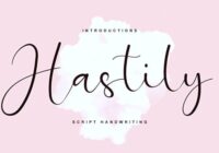 Hastily Font - Featured Image