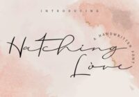 Hatching Love Font - Featured Image
