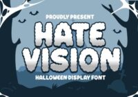 Hate Vision Font - Featured Image