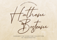 Hathem Bosteem Font - Featured Image
