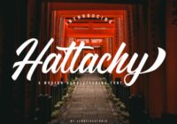 Hattachy Modern Handlettering Font - Featured Image