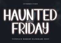 Haunted Friday Font - Featured Image