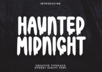 Haunted Midnight Font - Featured Image
