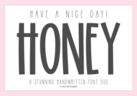 Have a Nice Day Honey Font - Featured Image