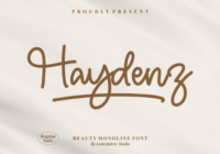 Haydenz Font - Featured Image