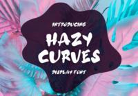 Hazy Curves Font - Featured Image
