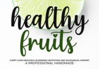 Healthy Fruits Font - Featured Image