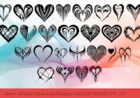 Heart African Tribal Font - Featured Image