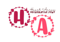 Heart Arrow Font - Featured Image