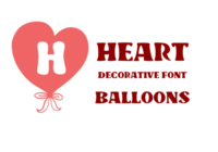 Heart Balloons Font - Featured Image