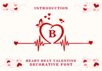 Heart Beat Valentine Font - Featured Image