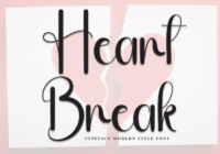 Heart Break Font - Featured Image